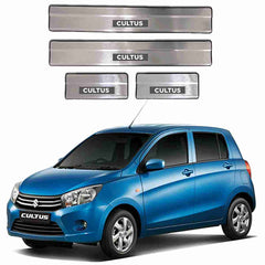 LED Door Sill Protector Plates – Door Sill Scuff Plate Cover Trim – 4 Pcs for Suzuki Cultus 2017 to 2020