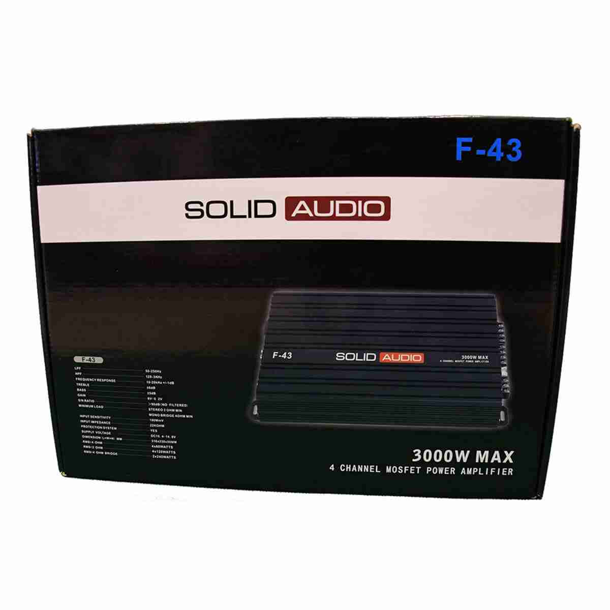 Solid Audio F-43 4CH Amplifier