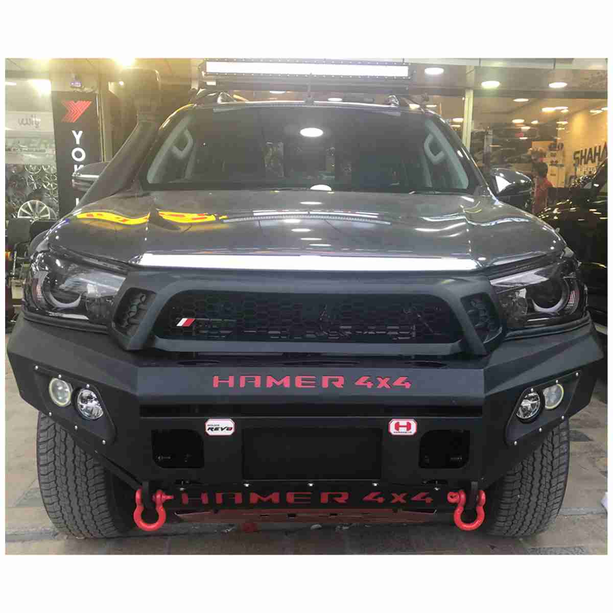 Toyota Hilux Revo 2016 for 2020 – Hamer 4×4 Front Bull Bar Version 2 with Double Light