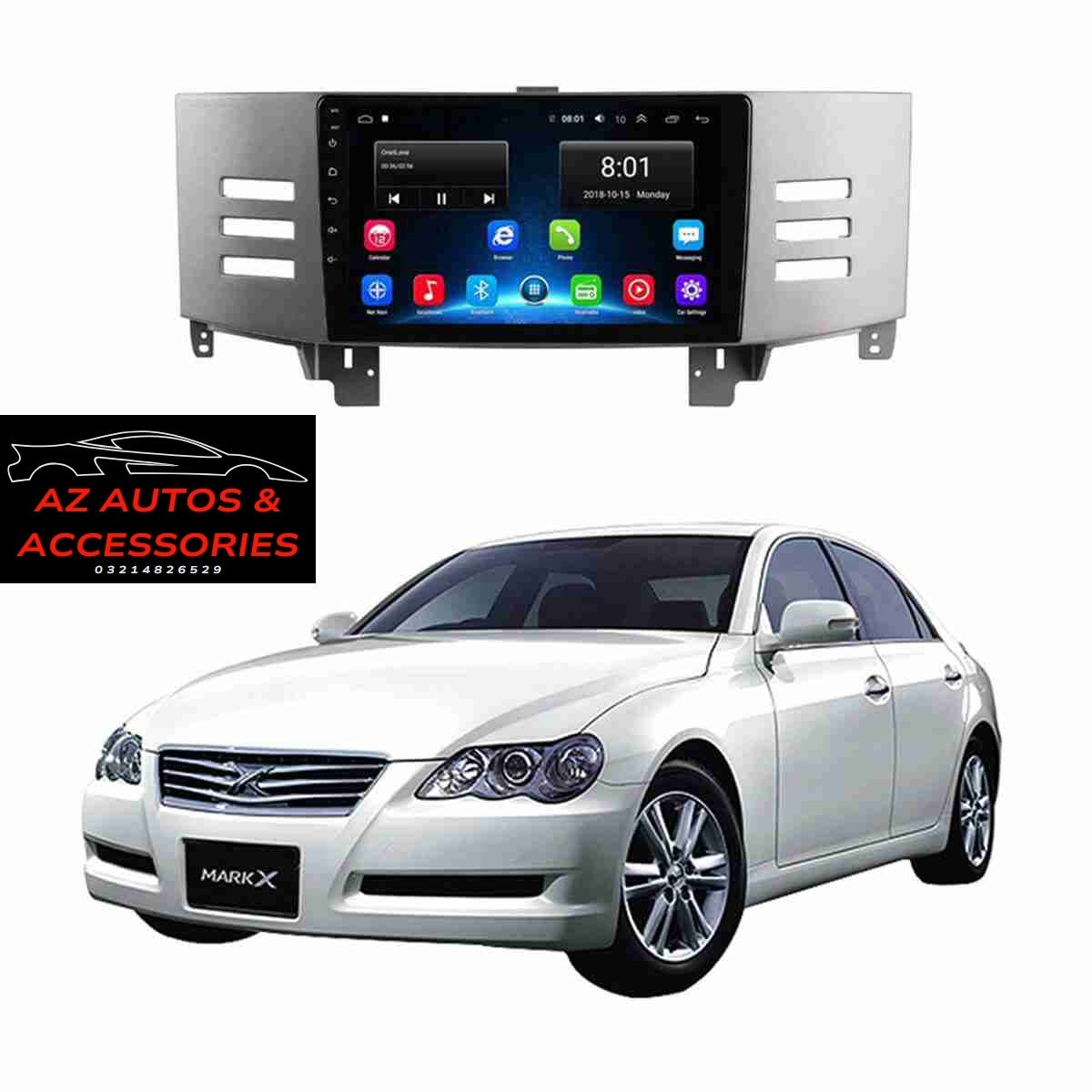 Toyota Mark X 2007 to 2012 Android Panel HD Player IPS Display Multimedia System