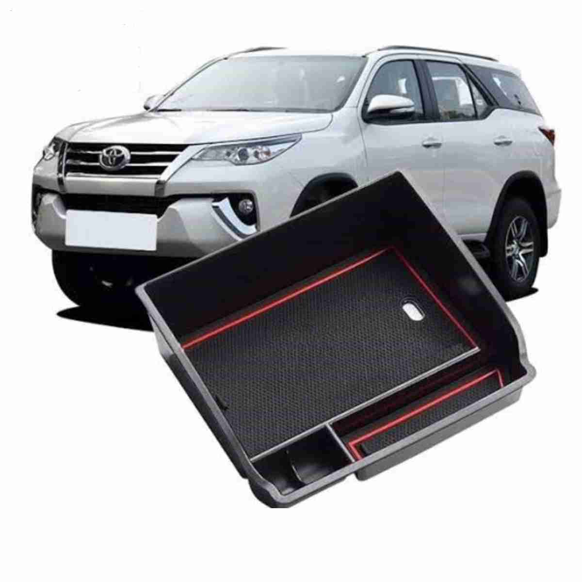 Armrest Central Storage Box For Toyota Fortuner SW4 2015 to 2020