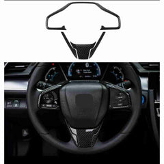 Carbon Steering Wheel Cover For Civic 2016 to 2019