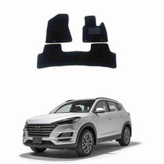 Hyundai Tucson Model 2020 to 2021 Custom Fit Carpet Floor Mat Black
