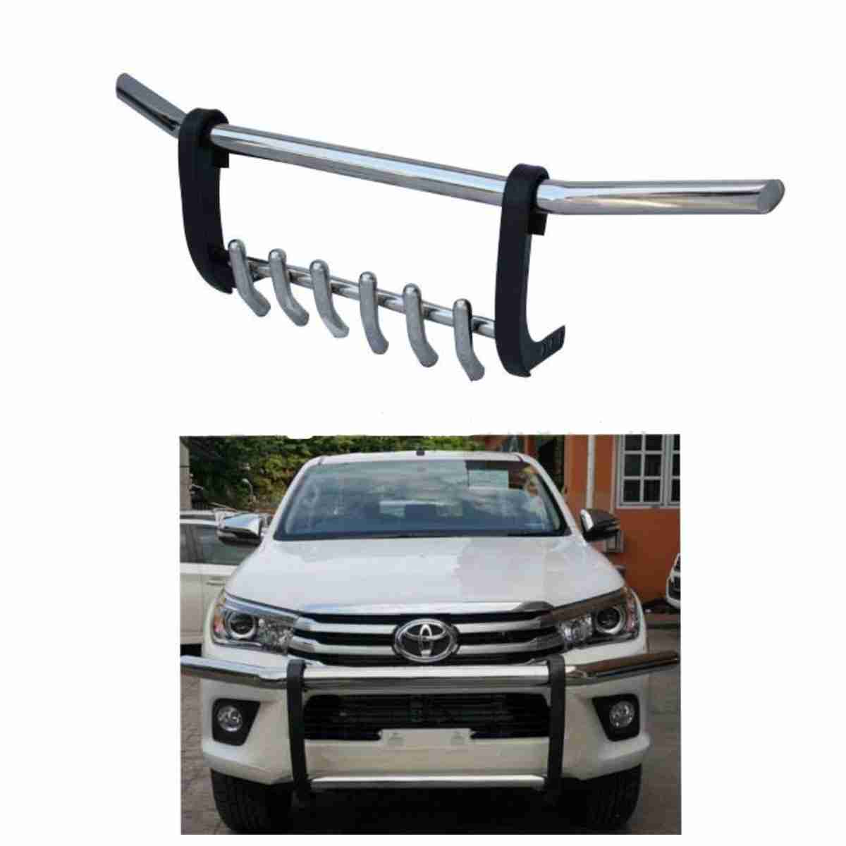 Toyota Vigo Revo 2016 to 2021 – Stainless Steel Front Bull Bar