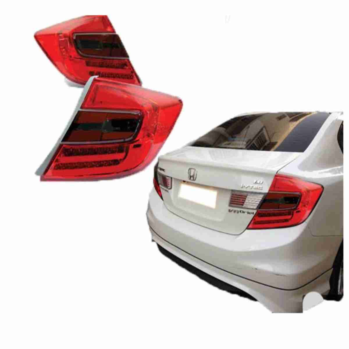 Back Tail Lava Light for Honda Civic Rebirth 2013 to 2016