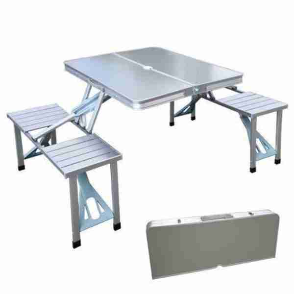 Heavy Aluminum Portable Folding Picnic Table