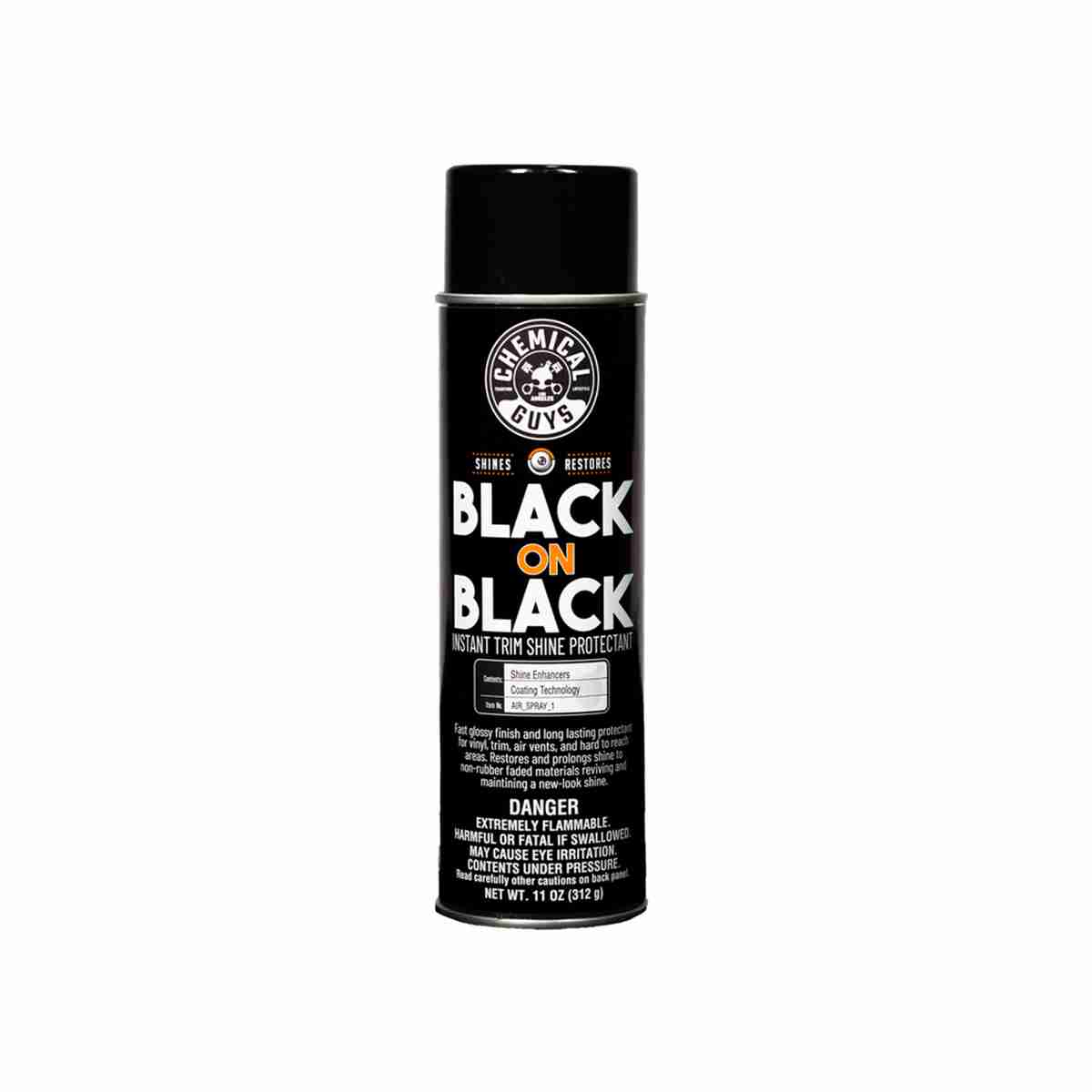 Chemical Guys AIR Spray Black On Black Instant Shine Interior & Exterior Spray Dressing (11 OZ)