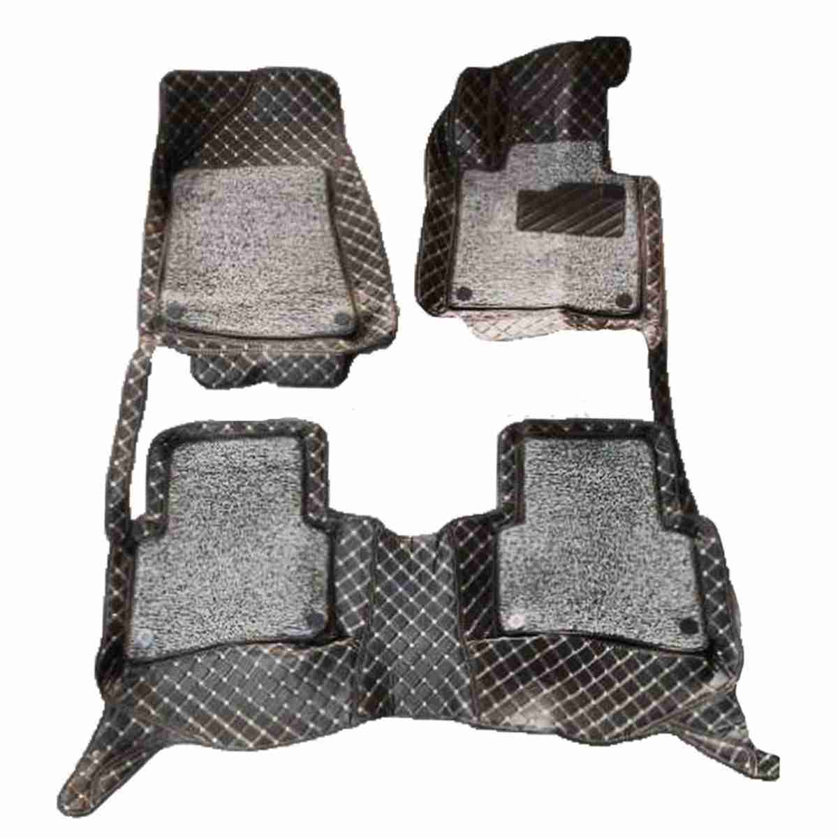 9D Floor Mats Black With Grey Grass for Hyundai Tucson 2020 to 2021