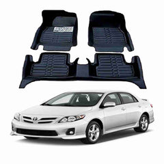 5D Floor Mats Black For Toyota Corolla 2012
