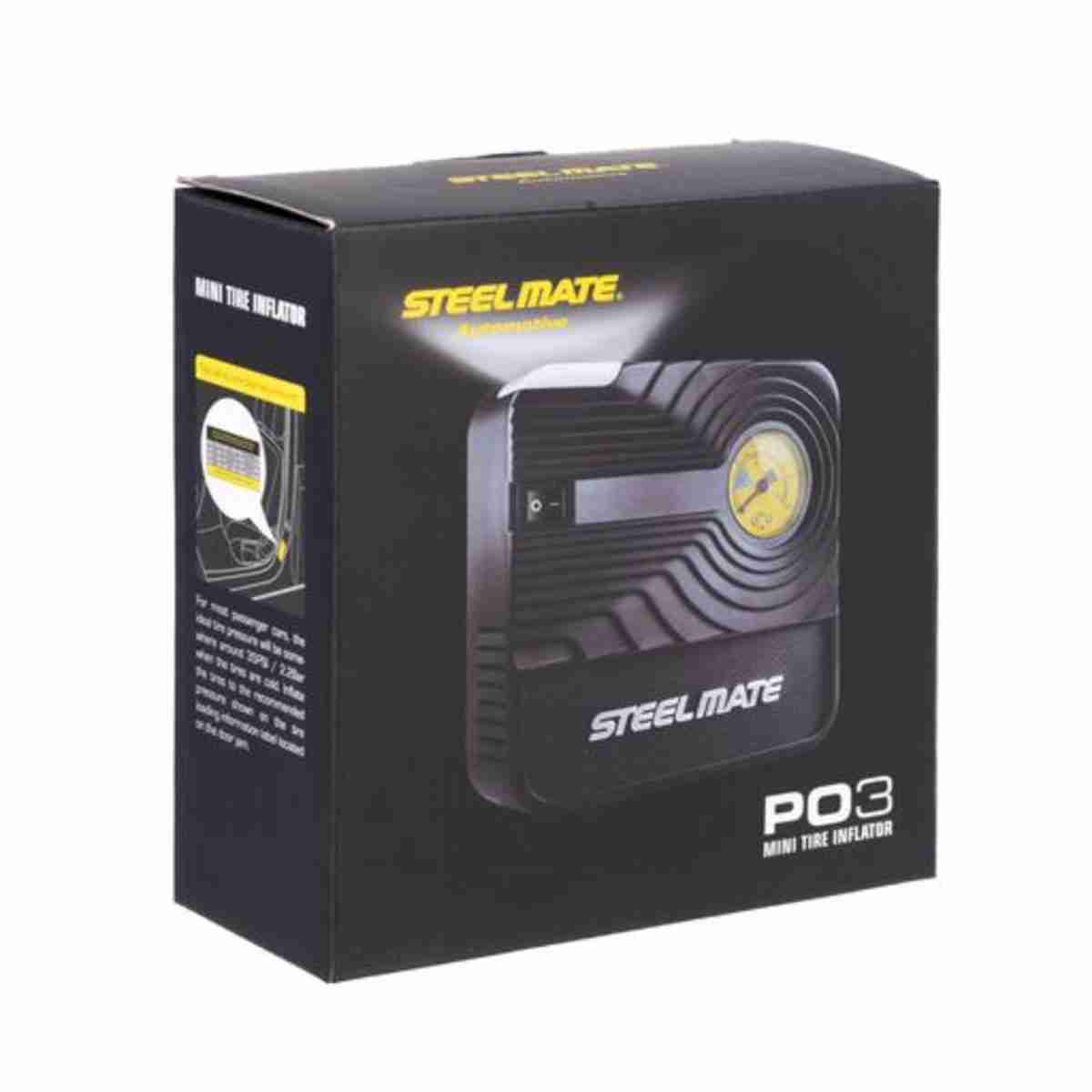 STEELMATE Portable Air Compressor Pump, Digital Tire Inflator, (PO3)