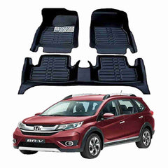 5D Floor Mats Black For Honda BRV 2016 to 2021