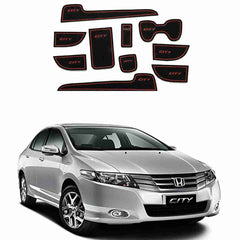 Non Slip PVC Mats in Red Color for Honda City 2009 to 2020