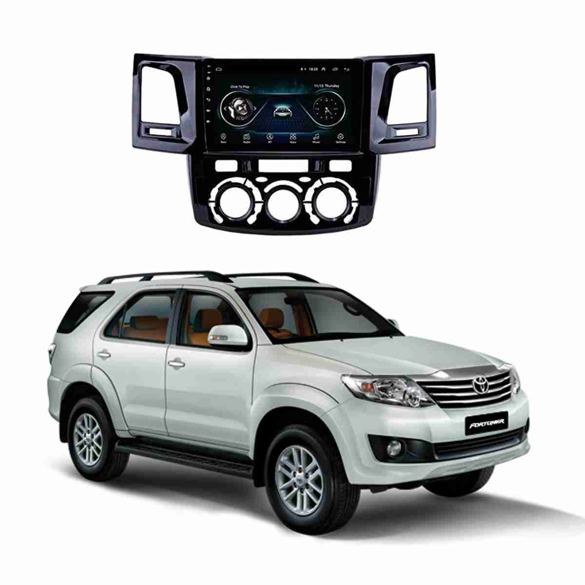 Toyota Fortuner 2013 to 2016 – Android Panel HD Player IPS Display Multimedia System