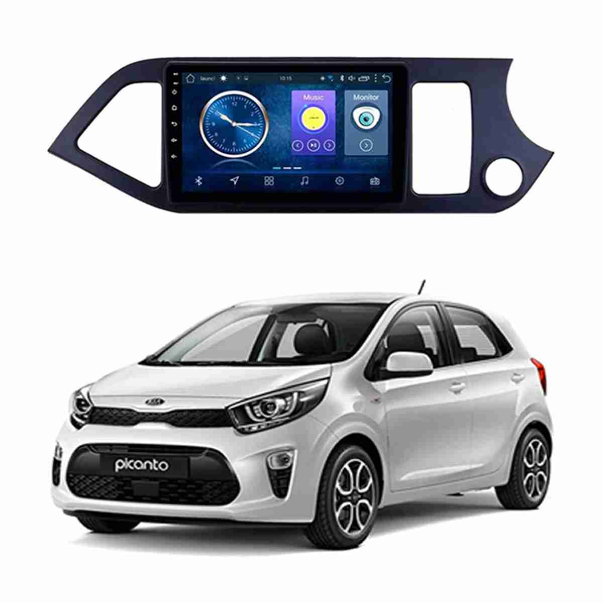 Kia Picanto 2019 to 2020 – Android Panel HD Player IPS Display Multimedia System