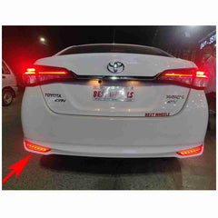 Back Bumper Reflector DRL Neon Light for Toyota Yaris-2020