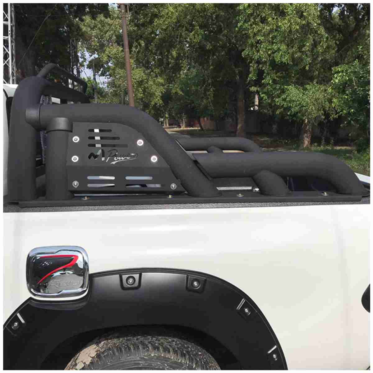 Roll Bar Metal Mat Black M Power for Toyota Hilux Revo 2016 to 2020