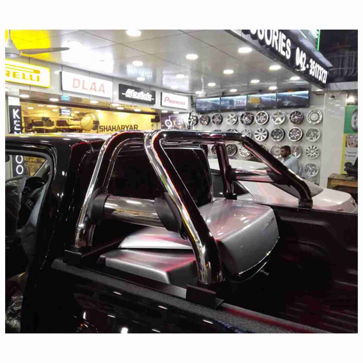 Double Pipe Roll Bar Sports Stainless Steel Toyota Hilux Revo 2016 to 2020