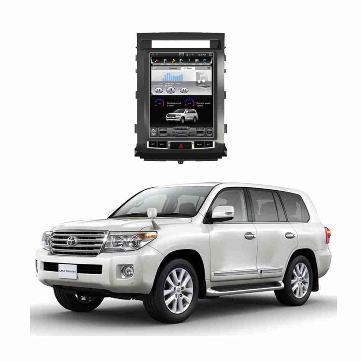Land Cruiser FJ200 2008 to 2012 – Android Tesla LCD Screen IPS Display Multimedia System