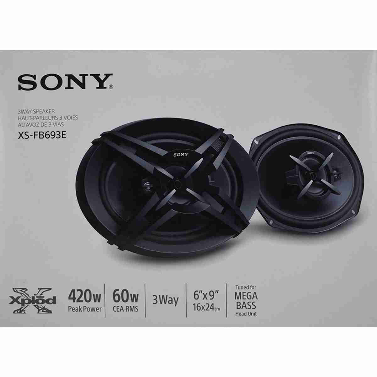 Sony XS-FB693E 3 Way Coaxial Car Speakers (Size:16 x 24 cm)