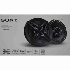 Sony XS-GTF1626 GTF Series 6-1/2 inch (16cm) Full Range 2-Way 190 Watts Coaxial Speaker