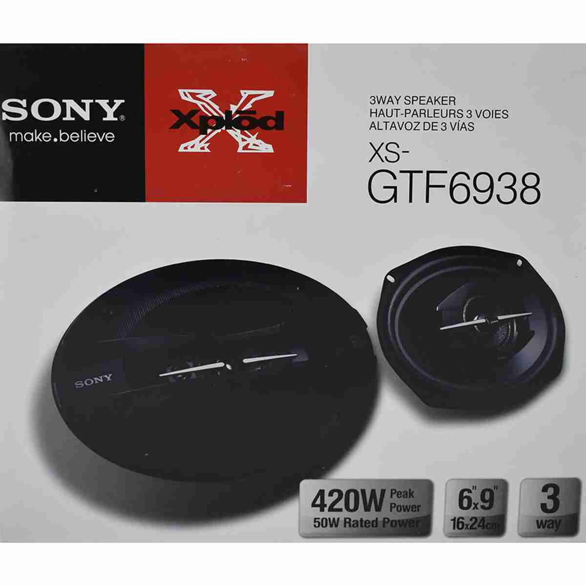 Sony XS-GTF6938 Sony Dual Cone 6-Inch X 9-Inch 420 W 3 Way Speaker