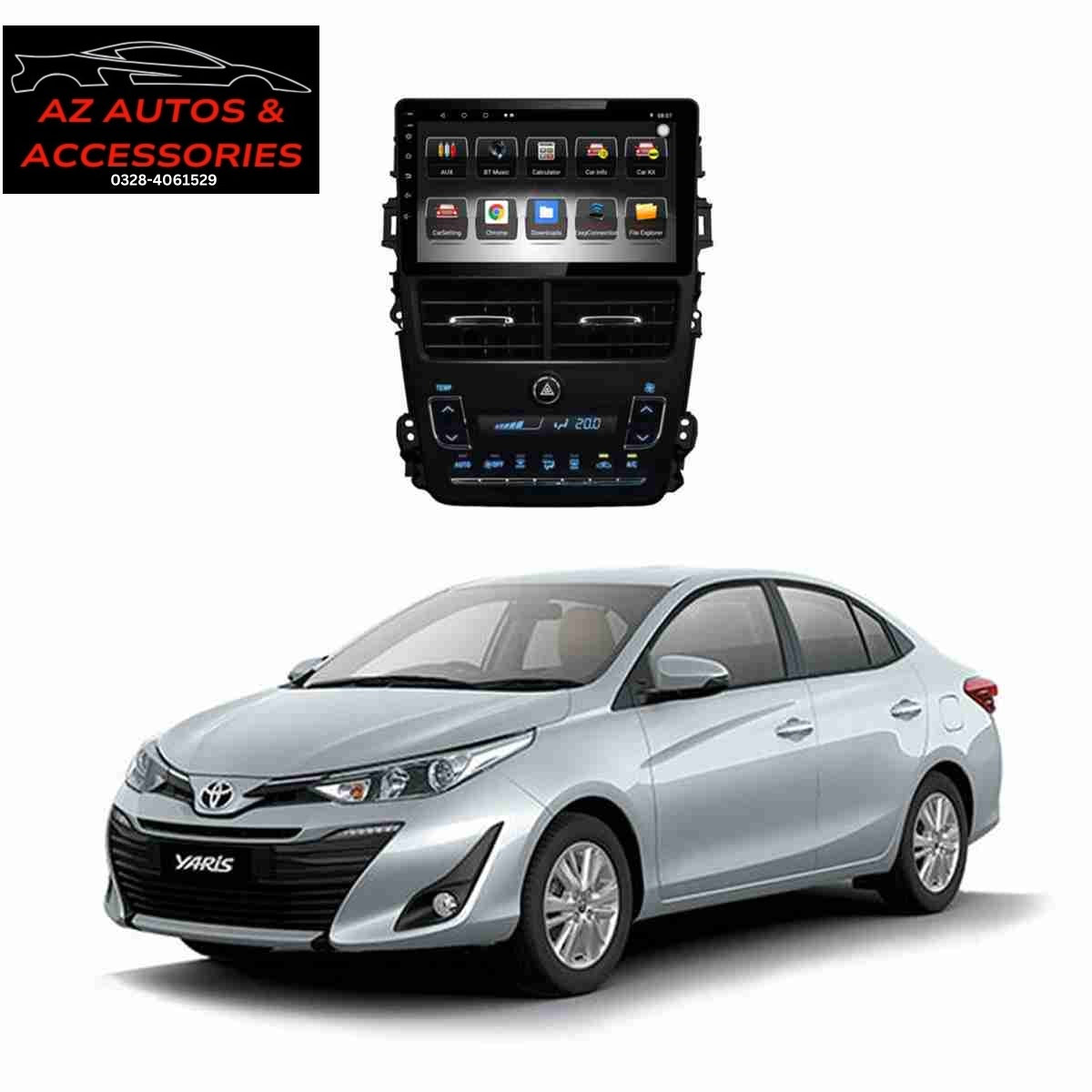 Android Panel HD Player IPS Display Multimedia System for Toyota Yaris ATIV X CVT 1.5 2020